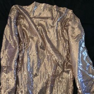 Gold sequin dress